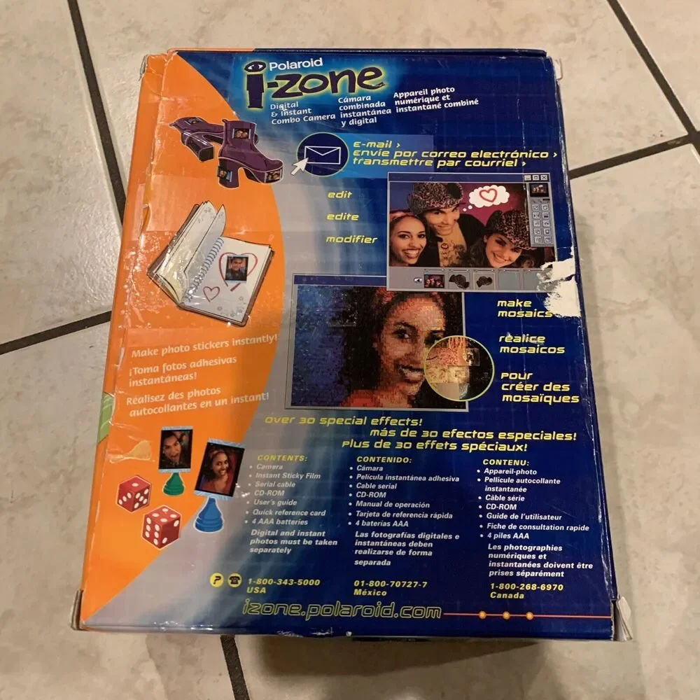 Polaroid i-Zone Digital & Instant Combo Camera- Open Box